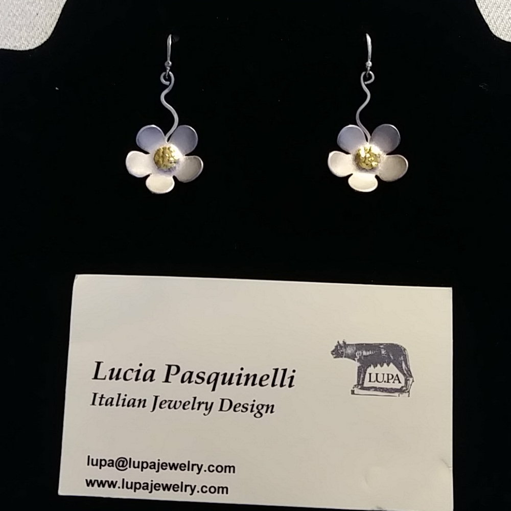 Lupa Jewelry Flower Vine Earrings